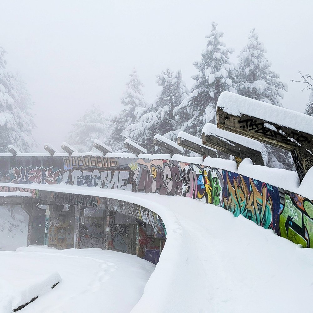 Bobsled Luge Track Trebevic Mountain