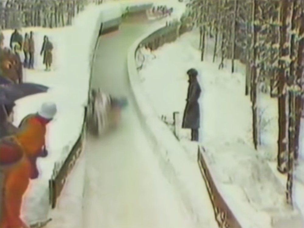 UK Team at Sarajevo 84 Bobsled Track